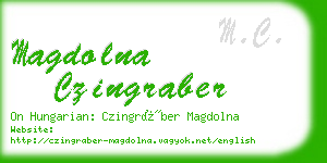 magdolna czingraber business card